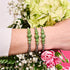 Bracelet Kikiballa en cascade de cristal | Palmier vert